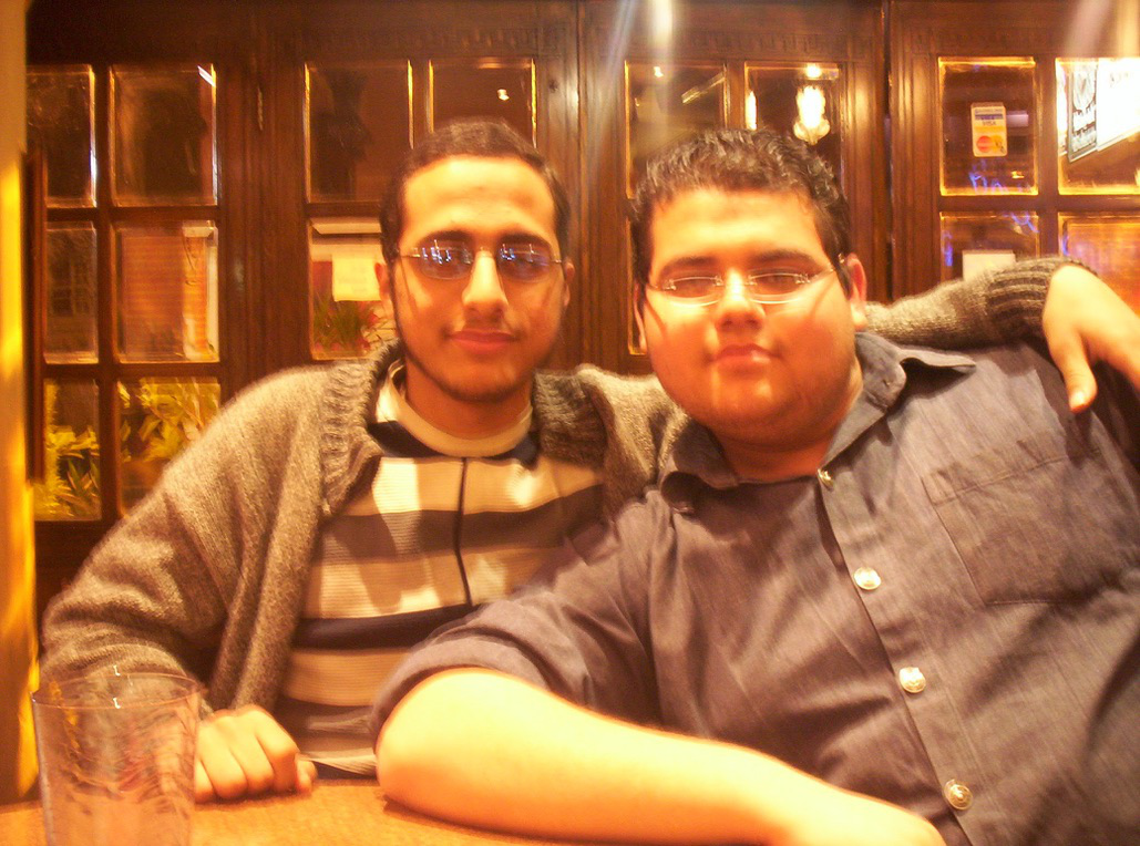 Baraa, my life best friend, and I in our favourite cafe