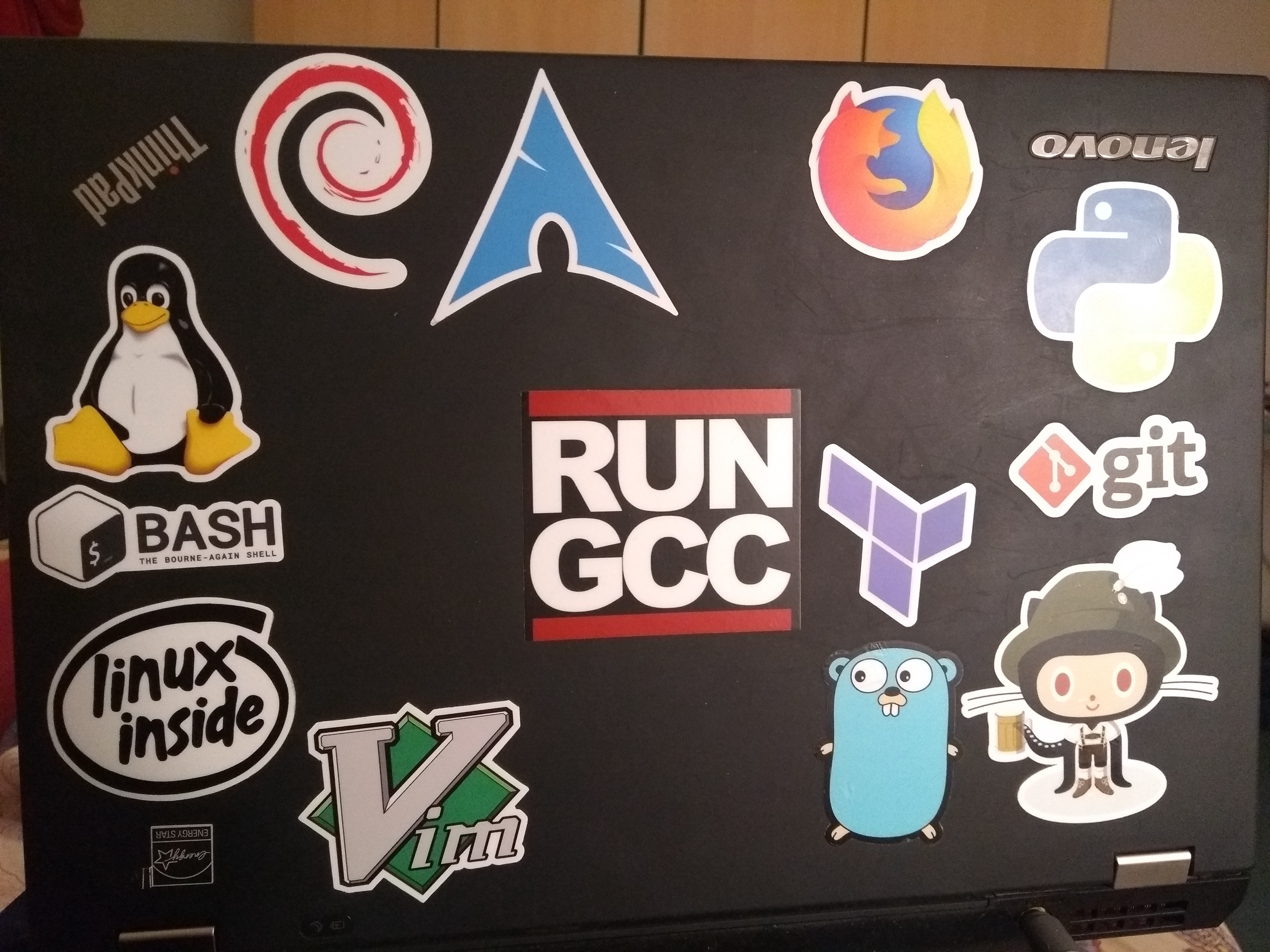 My 2018 laptop sticker collection